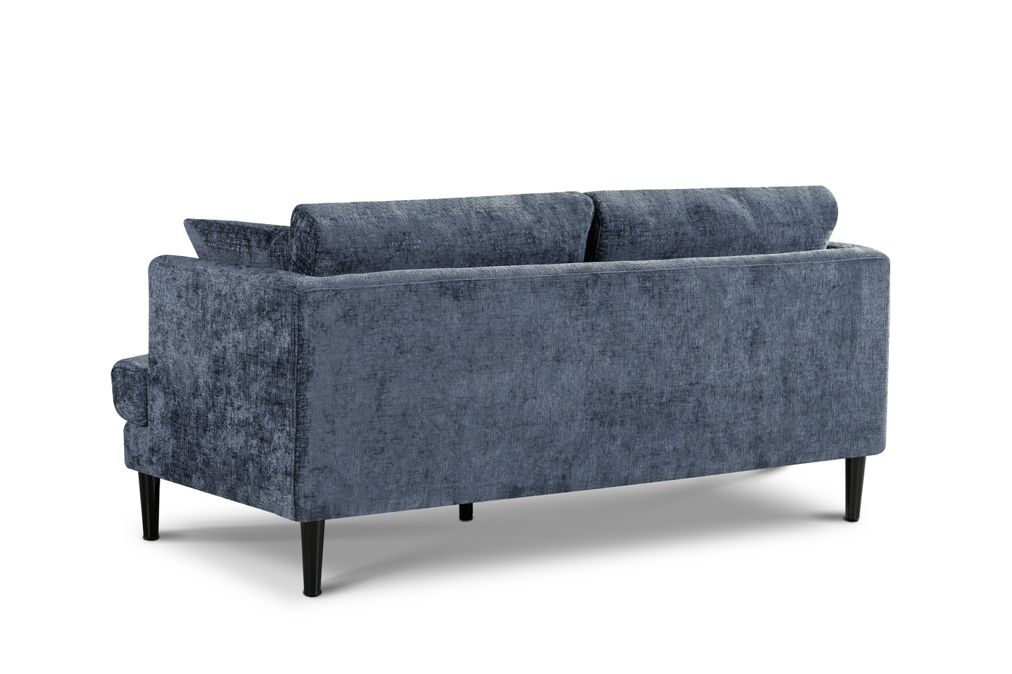 Blue Textured Chenille Emilia 3 + 2 Seater Sofa Set